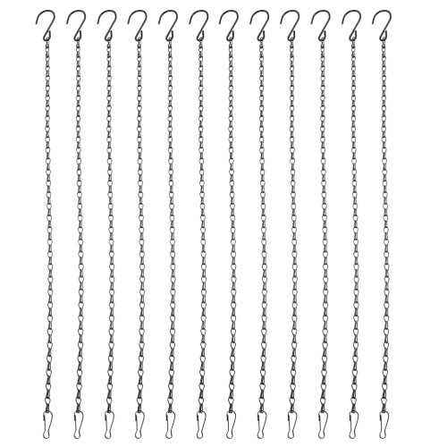 24Pcs Versatile Black Iron Hanging Chains for Flower Pots and Lanterns 1