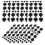 Black PVC Camera Shading Stickers Easy Apply Blackout Labels 2