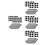 Black PVC Camera Shading Stickers Easy Apply Blackout Labels 10