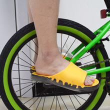 1 Paio di Pedali Posteriori in Acciaio Manganese Pieghevole per Bici da Montagna e Elettriche