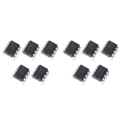 Kit de 100 Circuits Intégrés NE555 NE555P DIP-8 IC Chip