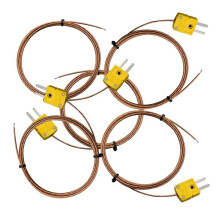 5pcs High Accuracy K Type -Connector Thermocouple Temperature Probe Sensor,1 Meters Long Measure Range -40-480C