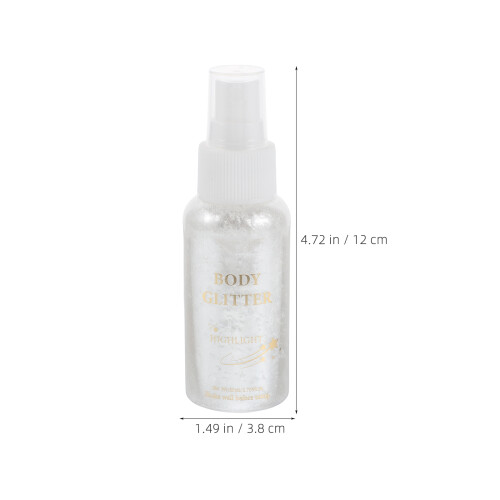 5Pcs Silver Glitter Spray Party Shine 1