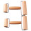 8Pcs Solid Wood Double-Head Pizza Dough Roller Nonstick Baking Tool 3