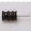 2Pcs Burnisher Drill Set Brown Wood Handle Edge Slicker Tools 10