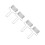 4Pcs Stainless Steel Dumpling Maker Tool Silver Kitchen Press Mold 4