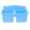 2Pcs Multifunctional Sky-Blue Plastic Craft Organizer Caddy for Kids 3