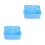 2Pcs Multifunctional Sky-Blue Plastic Craft Organizer Caddy for Kids 6