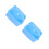 2Pcs Multifunctional Sky-Blue Plastic Craft Organizer Caddy for Kids 8
