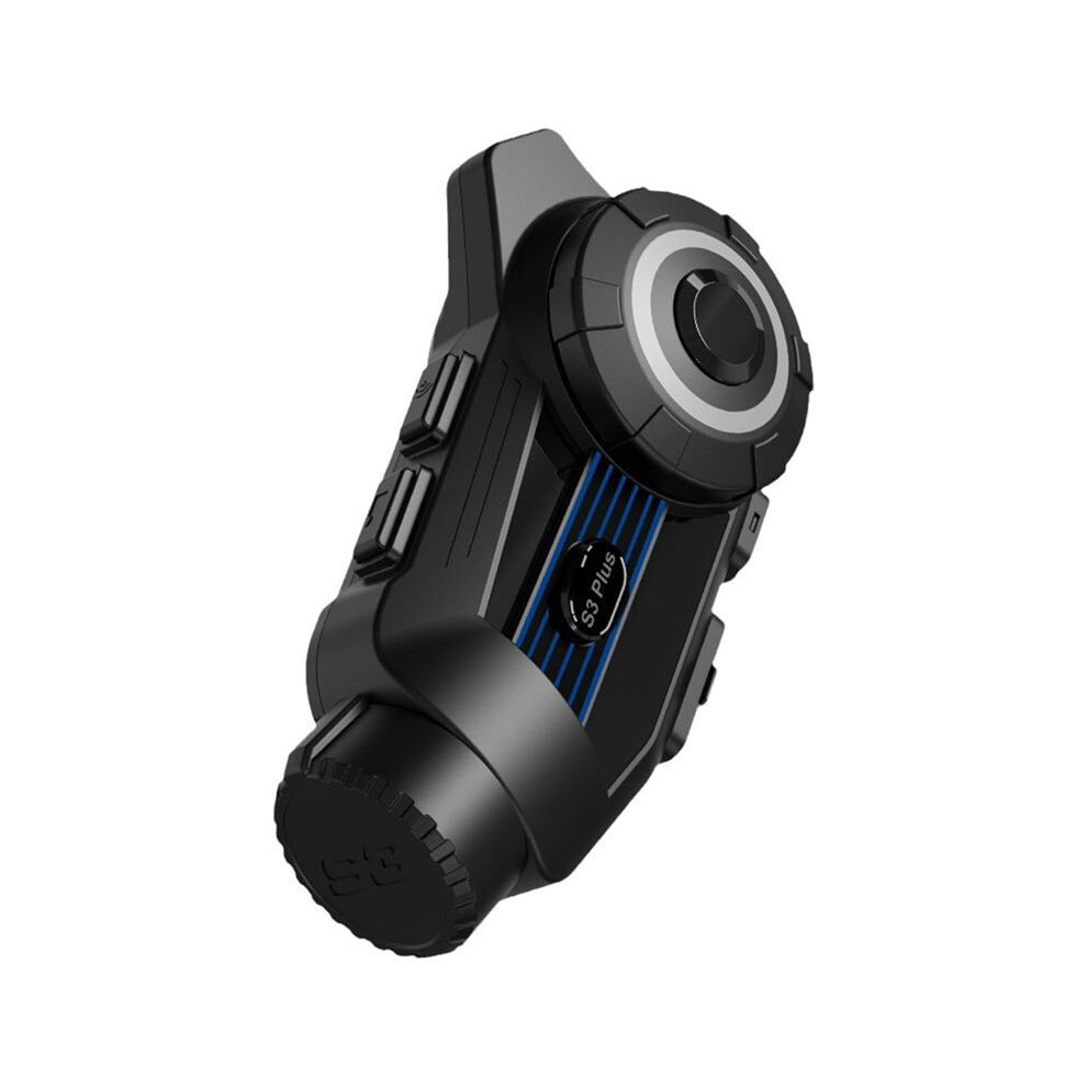 S3 Motorcycle Helmet Intercom Headset 2K Video Recorder Dvr Dash Cam Supports 6 People, & Black 6032787116678