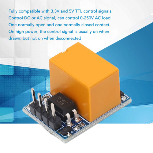 DC3.3-5V HK Single Channel Relay Module with Indicator, Anti Interference 2