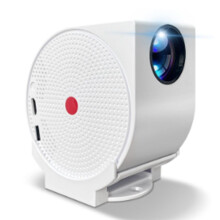 TYP C 4K 400ANSI -Projektor mit WLAN und , BT5.2 4K Film-Videoprojektor mit 270 Drehbarem US-STECKER