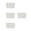 4Pcs White Ceramic Inkwell Multi-Function Ink Dish for Calligraphy Art 4