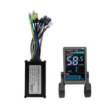M5 Misuratore di Display LCD A Colori per Bici Elettrica 36V 48V/15A Regolatore di Onda Sinusoidale A 6 Tubi Pannello LCD per Scooter Elettrico per