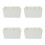 4Pcs White Ceramic Inkwell Multi-Function Ink Dish for Calligraphy Art 6