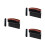 3Pcs Black Car Trash Cans Insert Auto Seat Garbage Storage Bin 5