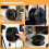 5Pcs Durable Black Plastic Cord Storage Reel Large Capacity 7
