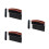 3Pcs Black Car Trash Cans Insert Auto Seat Garbage Storage Bin 6