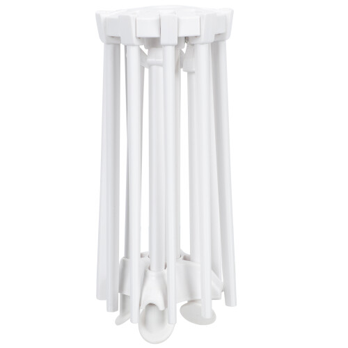 2Pcs ABS Foldable Noodle Drying Holder White Kitchen Storage Rack 1