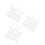 60Pcs Durable White Ppr Pipe Clamps Small Hose Clips for Plumbing 8