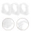 60Pcs Durable White Ppr Pipe Clamps Small Hose Clips for Plumbing 10