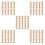 50Pcs Solid Wood Small Roman Column Pillars Khaki for Indoor Staircase 5