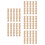50Pcs Solid Wood Small Roman Column Pillars Khaki for Indoor Staircase 6