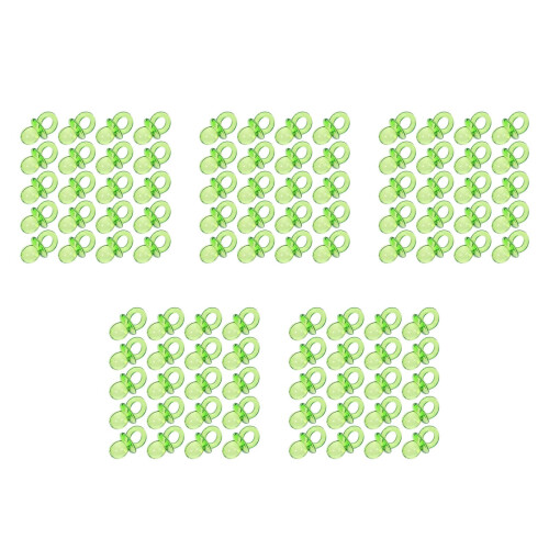 1000Pcs Cute Light Green Acrylic Shower Pacifier Party Props 2