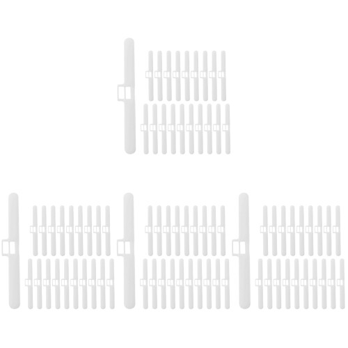80Pcs White Plastic Vertical Blind Fixing Holders for Curtain Repair 2