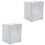 2Pcs Washer and Dryer Cover Silver Easy Installation Laundry Protector 5