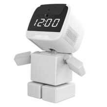 Tidsvisning Trådlös PTZ IP-Kamerarobot WIFI 360 Grader Ingen Död Vinkel Night Vision HD-Kamera US-Kontakt