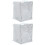 2Pcs Washer and Dryer Cover Silver Easy Installation Laundry Protector 7