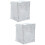 2Pcs Washer and Dryer Cover Silver Easy Installation Laundry Protector 8
