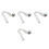 4Pcs Adjustable Plastic Bathtub Drain Pipe Kit for Shower and Sink Use 8