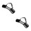 2Pcs Black PVC Mesh Dog Muzzle for Anti-Bite and Chewing Protection 4