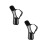 2Pcs Black PVC Mesh Dog Muzzle for Anti-Bite and Chewing Protection 5