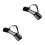 2Pcs Black PVC Mesh Dog Muzzle for Anti-Bite and Chewing Protection 9