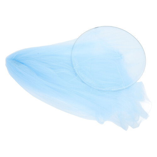 4Pcs Sky-Blue Canopy Bed Net Soft Mesh 2