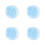 4Pcs Sky-Blue Canopy Bed Net Soft Mesh 7