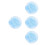 4Pcs Sky-Blue Canopy Bed Net Soft Mesh 8