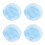 4Pcs Sky-Blue Canopy Bed Net Soft Mesh 9