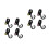 8Pièces Crochets De Suspension Poussette ABS Rouge Multi-Usage 7
