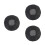 3Pcs Black Stretchable Wig Hair Nets Adjustable Breathable Mesh Caps 4