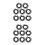 16Sets Black Impact Wrench Retainer Rings High Precision Socket Clips 7