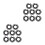 16Sets Black Impact Wrench Retainer Rings High Precision Socket Clips 9