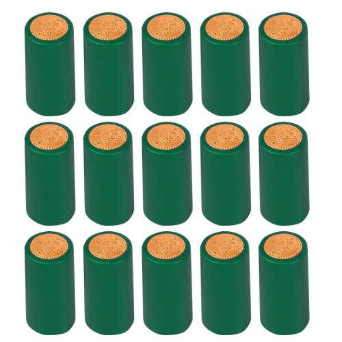 1000Pcs Premium Plastic Green Heat Shrink Covers 1