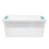 2Sets Large Clear PP Storage Case with Lid Convenient and Portable 2