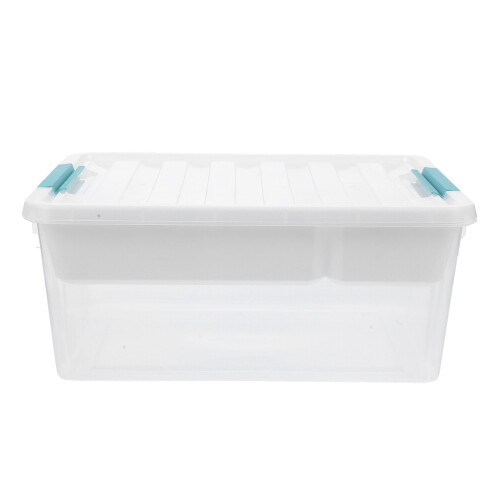 2Sets Large Clear PP Storage Case with Lid Convenient and Portable 1