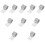 Silver Glass Mirror Tile Stickers DIY Waterproof Wall Decals 9