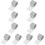 Silver Glass Mirror Tile Stickers DIY Waterproof Wall Decals 10